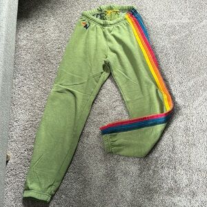 Aviator Nation Rainbow Stripe Sweatpant sz XS